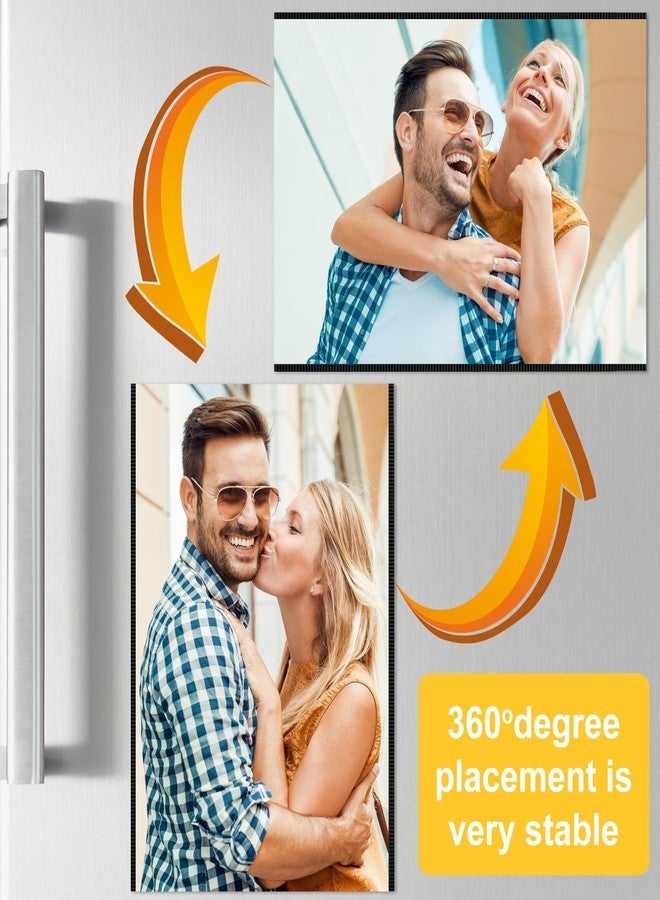 Mositear 20 Pack 4"x6" Premium Super Slim Magnetic Picture Pockets Frames with Black Holds 4 x 6 inches Photo for Refrigerator - Image 5